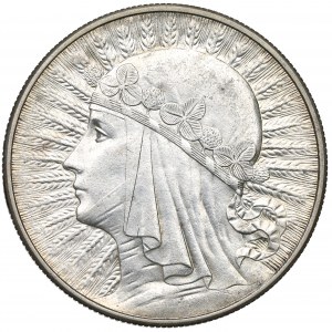 II RP, 10 złotych 1932 BZM Głowa Kobiety