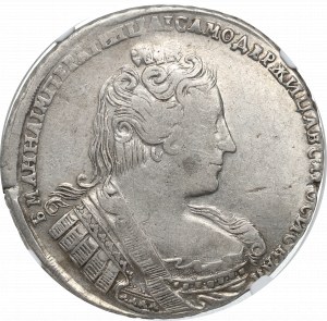 Rosja, Anna, Rubel 1733 - NGC XF det.