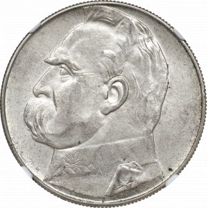 II Republic of Poland, 10 zloty 1936 Pilsudski - NGC MS64