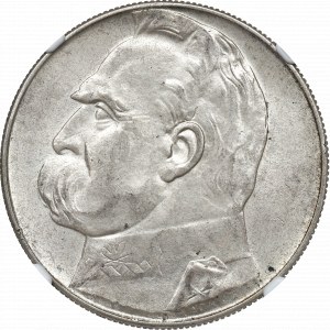 II RP, 10 zloty 1936 Piłsudski - NGC MS61