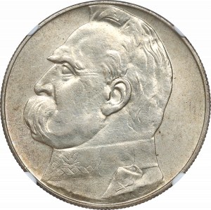 II RP, 10 zl. 1935 Piłsudski - NGC AU58