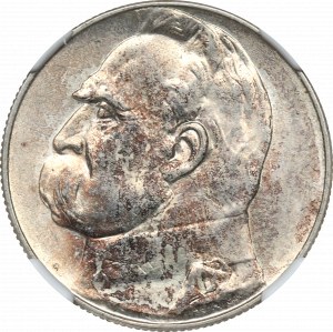 II RP, 5 złotych 1938 Piłsudski - NGC MS61