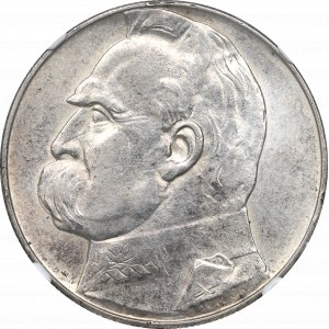 II Republic of Poland, 10 zloty 1938 Pilsudski - NGC MS63