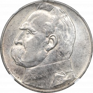 II RP, 10 złotych 1938 Piłsudski - NGC AU58