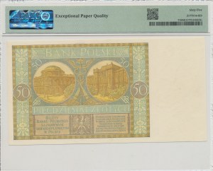 II RP, 50 zloty 1929 EW. PMG 65 EPQ