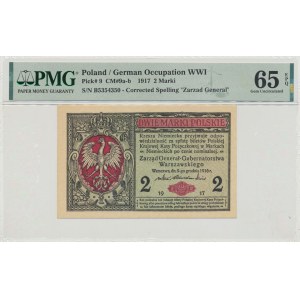 GG, 2 mkp 1916 B Generał - PMG 65 EPQ