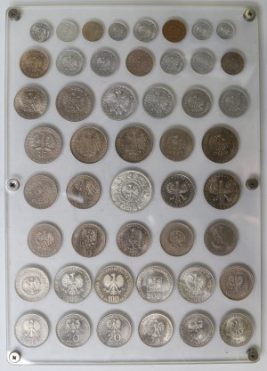 Poľská ľudová republika - Súbor vybraných mincí v pamätnej plakete