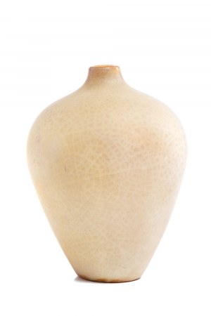 Prof. Henryk LULA (geb. 1930), Matt cremefarbene Vase, 1996