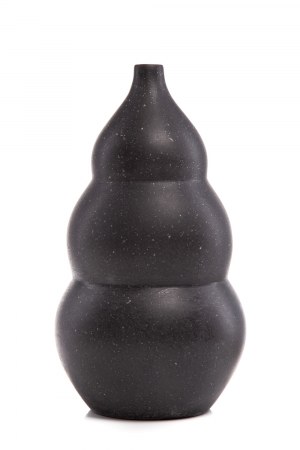 Prof. Henryk LULA (b. 1930), Three-stage cylinder black terracotta, 2002