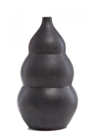 Prof. Henryk LULA (b. 1930), Three-stage cylinder black terracotta, 2002