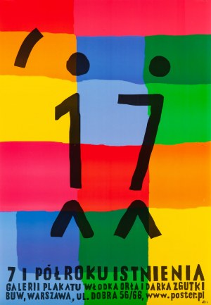 proj. Piotr MŁODOŻENIEC (né en 1956), 7 ans et demi de la galerie d'affiches de Włodek Orł et Darek Zgutka, 2017.