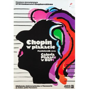 Entwurf Marek MACIEJCZYK, Chopin auf einem Plakat, 2021