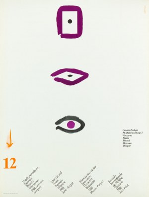 navrhl Maciej URBANIEC (1925-2004), Mezinárodní bienále plakátu, Varšava, 1988