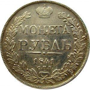 Rosja, Mikołaj I, 1 rubel 1841 A Cz, Petersburg
