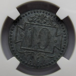 Wolne Miasto Gdańsk, 10 pfennig 1920, NGC MS61