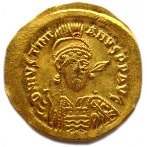Cesarstwo Wschodnie, solidus Justynian I (527-565), piękny!