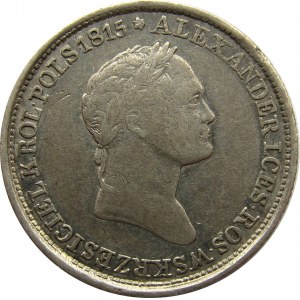 Mikołaj I, 1 złoty 1832 K.G., Warszawa, duża głowa cara