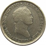 Mikołaj I, 1 złoty 1832 K.G., Warszawa, duża głowa cara