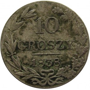 Mikołaj I, 10 groszy 1838 MW, Warszawa