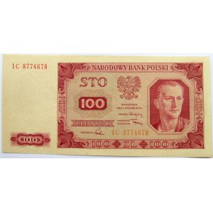 Polska, RP, 100 złotych 1948, seria IC