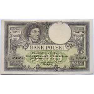 Polska, II RP, T. Kościuszko 500 złotych 1919, seria SA 