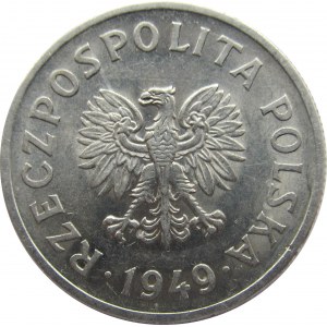 Polska, PRL, 50 groszy 1949, UNC/UNC-