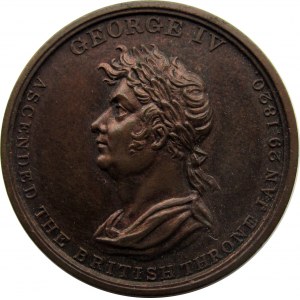 Wielka Brytania, medal koronacyjny Jerzy IV, 19 lipca 1821