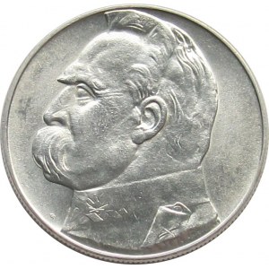 Polska, II RP, Józef Piłsudski, 10 złotych 1938, UNC/UNC-