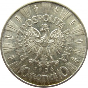 Polska, II RP, Józef Piłsudski, 10 złotych 1936, UNC