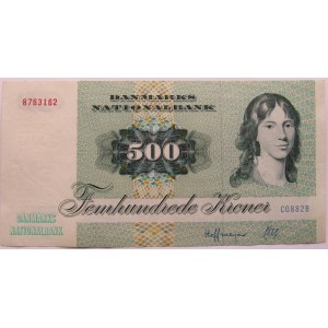 Dania, 500 koron 1972, seria C0882B