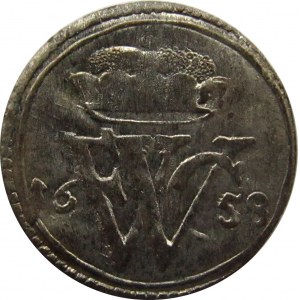 Prusy, Fryderyk Wilhelm, solid 1658, UNC