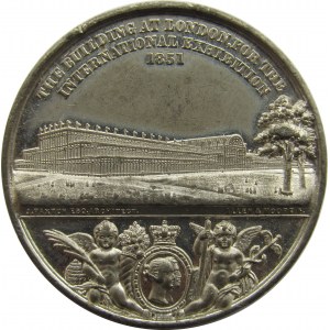 Wielka Brytania, medal z wystawy przemysłowej z Londynu z 1851 roku