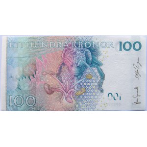 Szwecja 100 koron 2006-2010, Carl von Linne, UNC