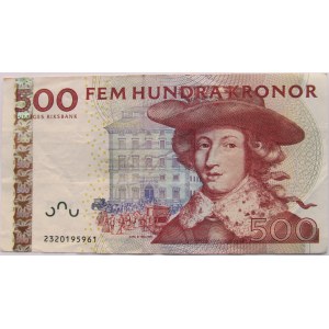 Szwecja, 500 koron 2007, Karol XI