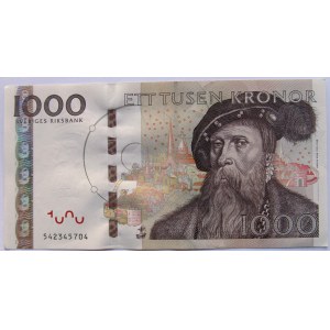 Szwecja, 1000 koron 2005, Gustaw Waza, UNC-