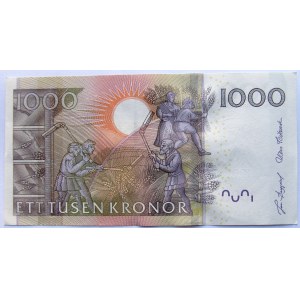 Szwecja, 1000 koron 2005, Gustaw Waza, UNC-