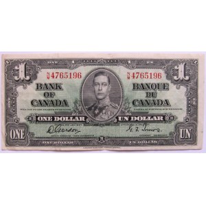 Kanada, Jerzy VI, 1 dolar 1937, seria NM