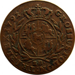 Stanisław A. Poniatowski, trojak 1791 E.B., Warszawa