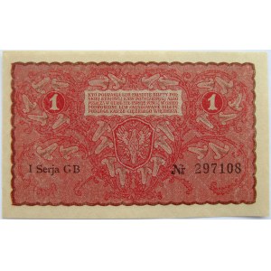 Polska, II RP, 1 marka 1919, UNC