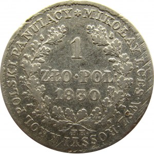 Mikołaj I, 1 złoty 1830 K.G., Warszawa