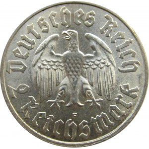 Niemcy, 2 marki 1933 F, Stuttgart, Martin Luther