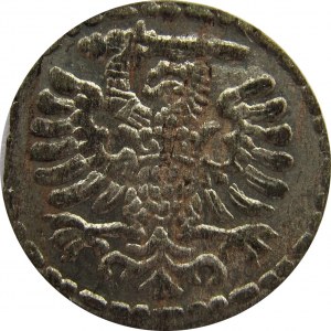 Zygmunt III Waza, denar 1596, Gdańsk, bardzo ładny