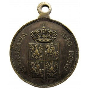Polska, medalik na 100-lecie uchwalenia Konstytucji 3-go Maja 1791, Warszawa 1916