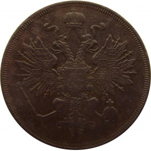 Aleksander II, 3 kopiejki 1862 B.M., Warszawa, ładne