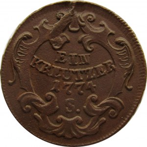 Austria, Jozef II, kreuzer (krajcar) 1774 S, Smolnik