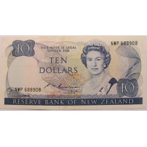 Nowa Zelandia, 10 dolarów 1985-1989, stan II
