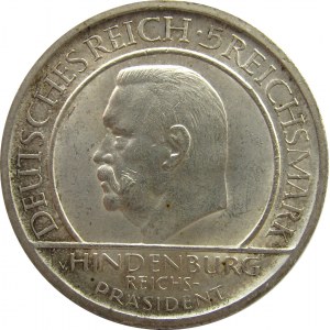 Niemcy, Republika Weimarska, 5 marek 1929 A, Berlin, Przysięga Hindenburga
