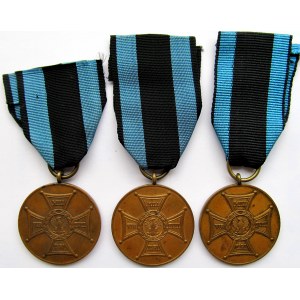 Polska, Medal zasłużony na polu chwały, brązowe, trzy sztuki