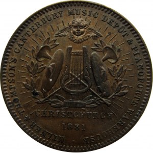 Nowa Zelandia, 1 pens 1881, rzadkie