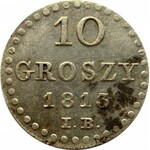 Księstwo Warszawskie, 10 groszy 1813 I.B., ładne